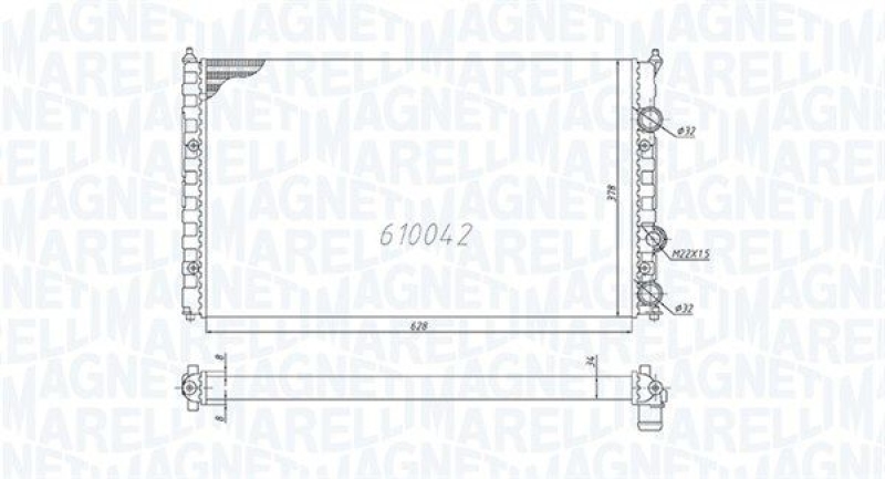 MAGNETI MARELLI Kühler, Motorkühlung