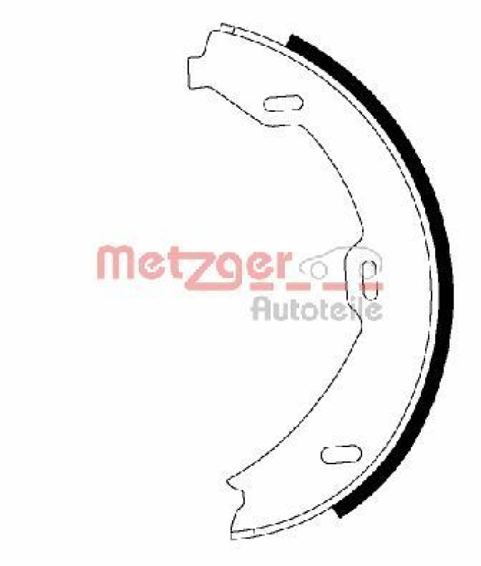 METZGER Brake Shoe Set, parking brake