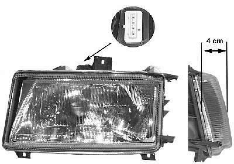 VAN WEZEL Headlight