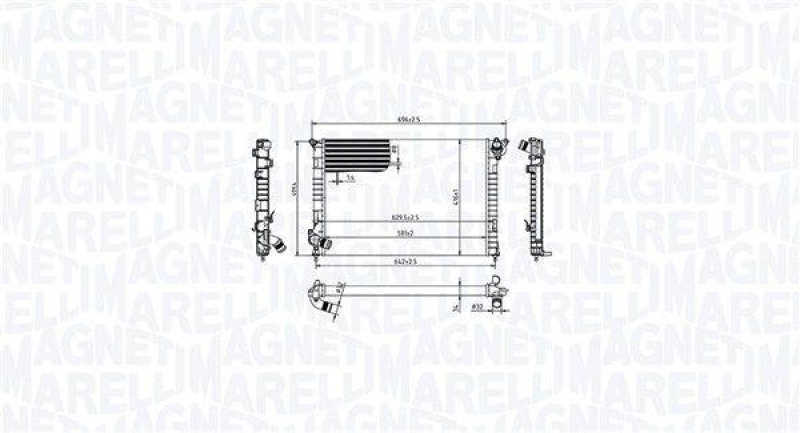 MAGNETI MARELLI Kühler, Motorkühlung