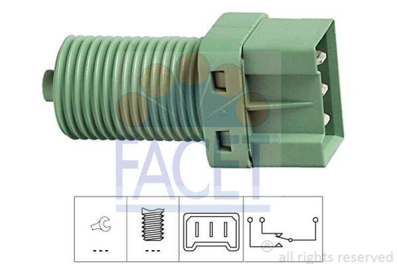 FACET Bremslichtschalter Made in Italy - OE Equivalent