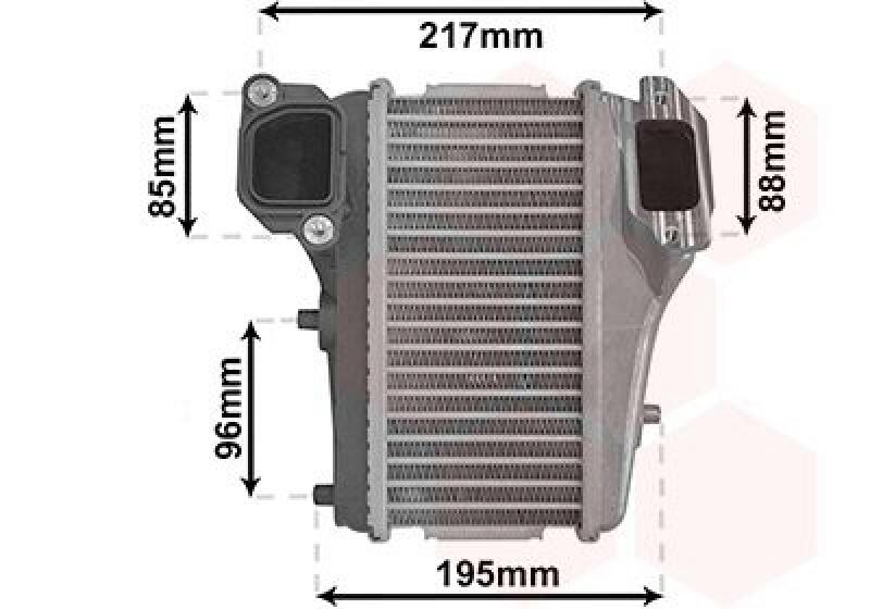 VAN WEZEL Intercooler, charger