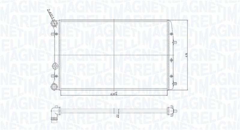 MAGNETI MARELLI Kühler, Motorkühlung