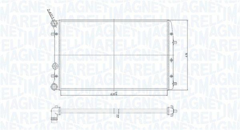 MAGNETI MARELLI Kühler, Motorkühlung