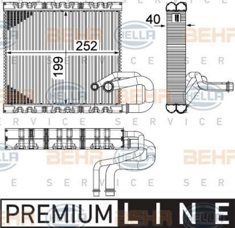 HELLA Verdampfer, Klimaanlage BEHR HELLA SERVICE *** PREMIUM LINE ***