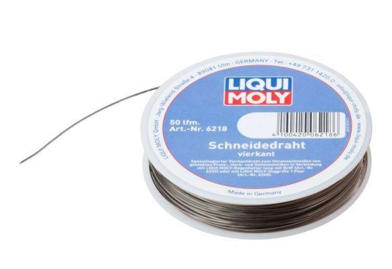 LIQUI MOLY Schneiddraht, Scheibendemontage Schneidedraht vierkant