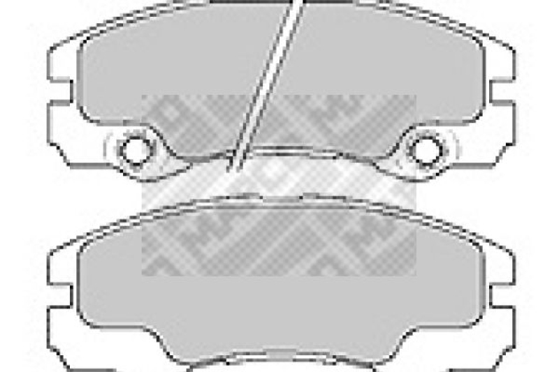 MAPCO Brake Pad Set, disc brake