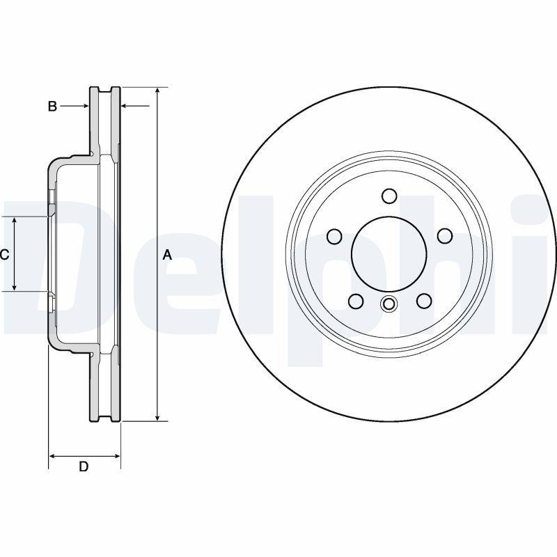 2x DELPHI Bremsscheibe