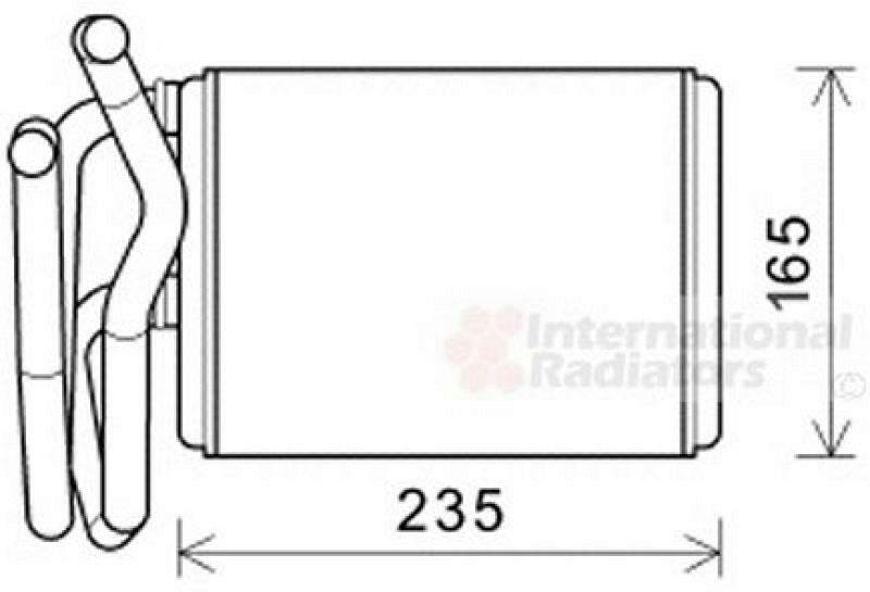 VAN WEZEL Wärmetauscher, Innenraumheizung *** IR PLUS ***