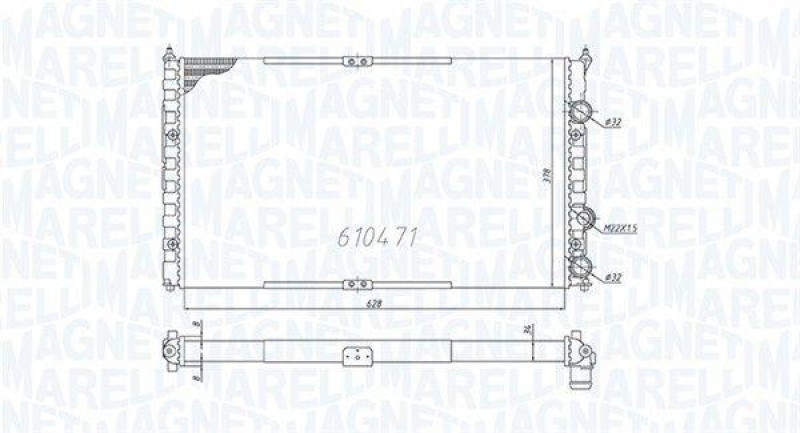 MAGNETI MARELLI Kühler, Motorkühlung