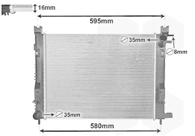VAN WEZEL K&uuml;hler, Motork&uuml;hlung
