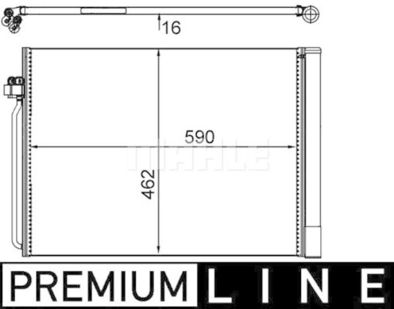 MAHLE Kondensator, Klimaanlage BEHR *** PREMIUM LINE ***