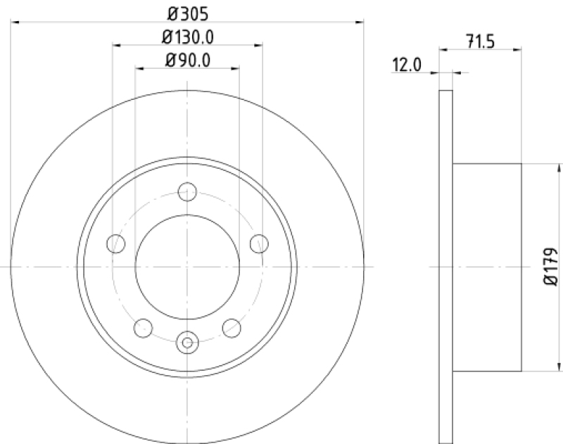 2x HELLA Bremsscheibe PRO High Carbon