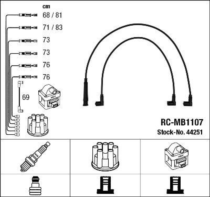 NGK Ignition Cable Kit