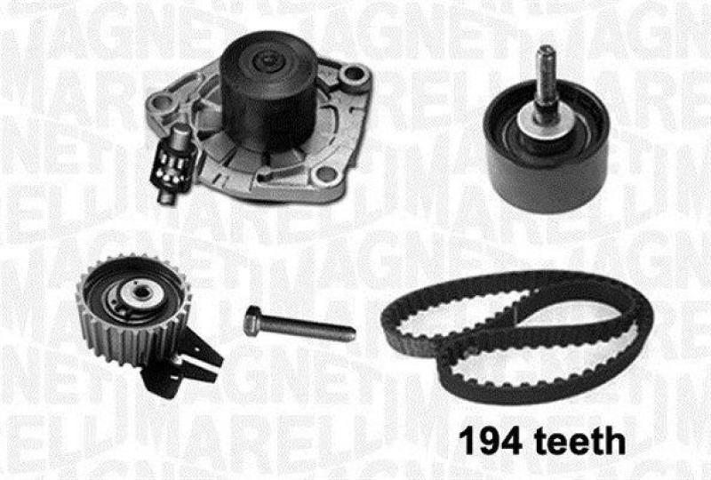 MAGNETI MARELLI Wasserpumpe + Zahnriemensatz 341404050001