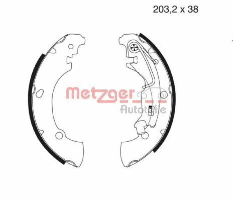 METZGER Bremsbackensatz MG 981