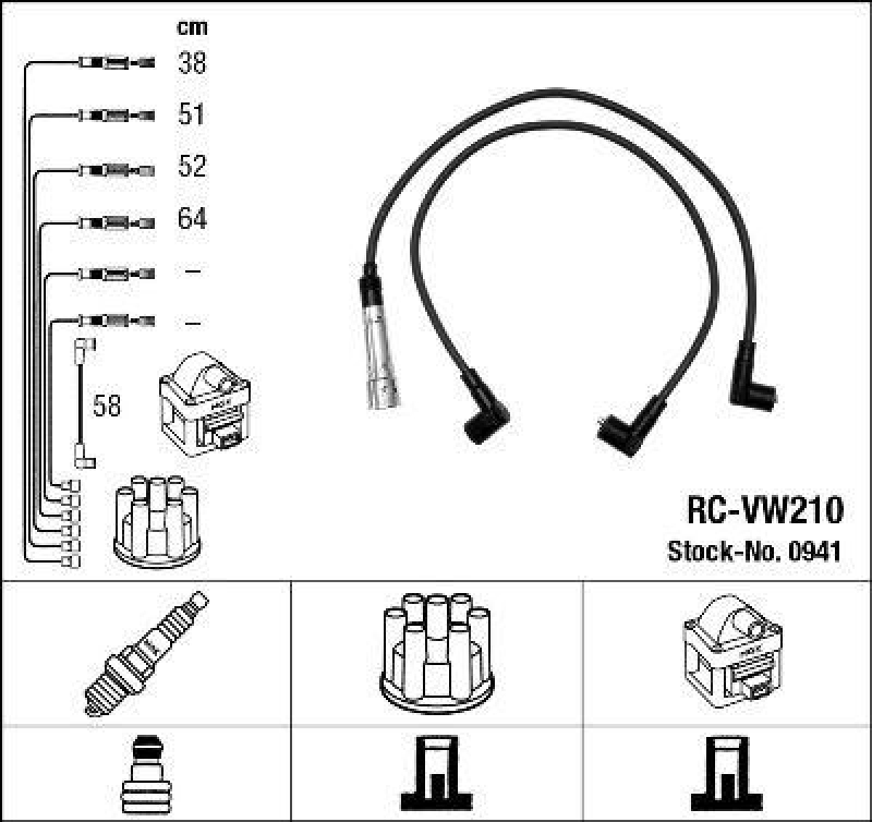 NGK Ignition Cable Kit