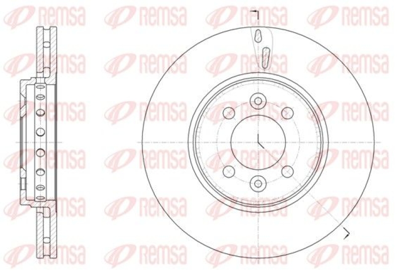 2x REMSA Brake Disc