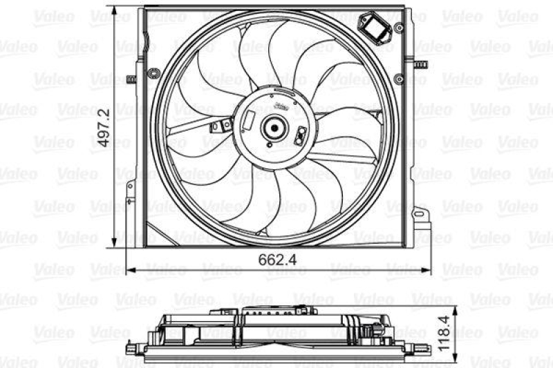 VALEO Fan, radiator