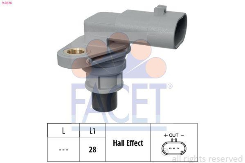 FACET Sensor, camshaft position Made in Italy - OE Equivalent