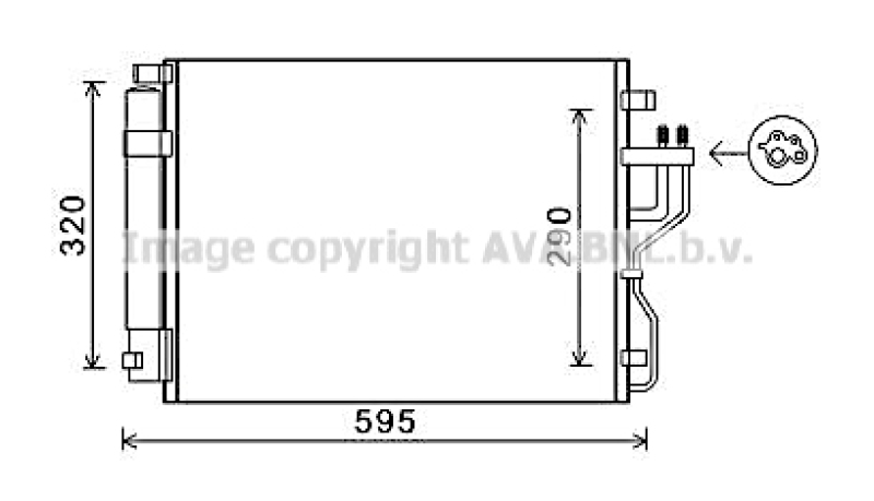 AVA QUALITY COOLING Kondensator, Klimaanlage