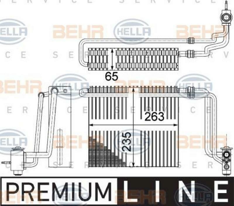 HELLA Verdampfer, Klimaanlage BEHR HELLA SERVICE *** PREMIUM LINE ***