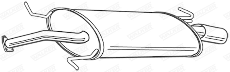 WALKER Endschalld&auml;mpfer