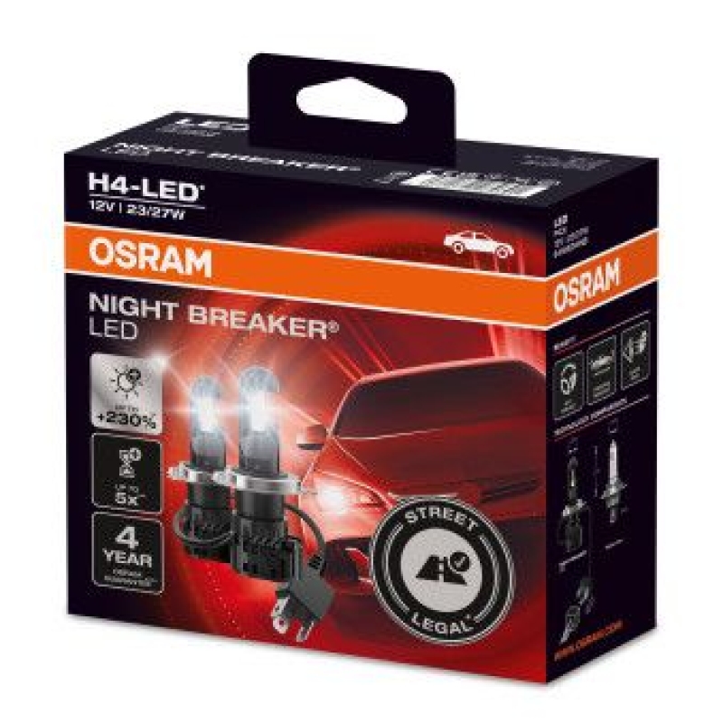 OSRAM Gl&uuml;hlampe, Fernscheinwerfer NIGHT BREAKER LED