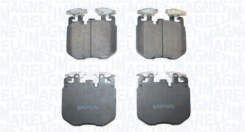 MAGNETI MARELLI Bremsbelagsatz, Scheibenbremse 363916061308