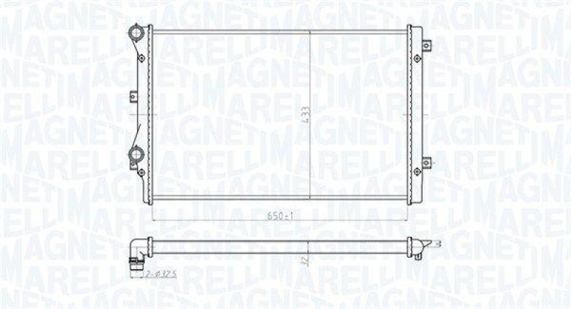MAGNETI MARELLI Kühler, Motorkühlung
