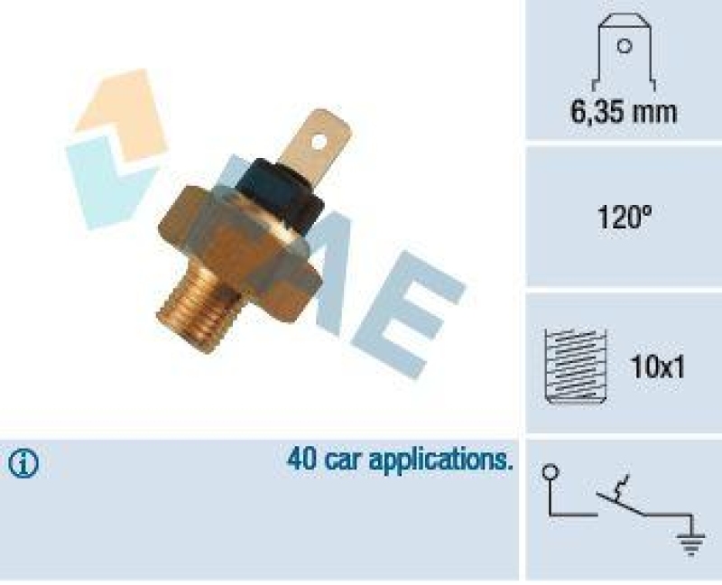 FAE Temperature Switch, coolant warning lamp