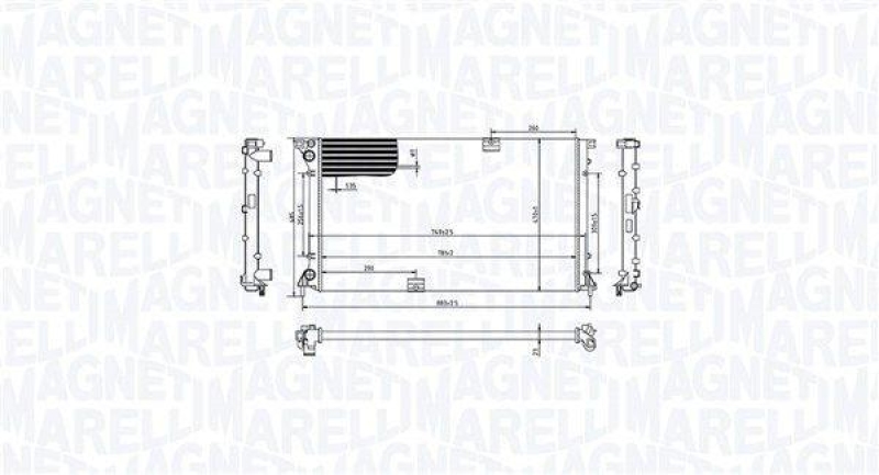 MAGNETI MARELLI K&uuml;hler, Motork&uuml;hlung 350213213400