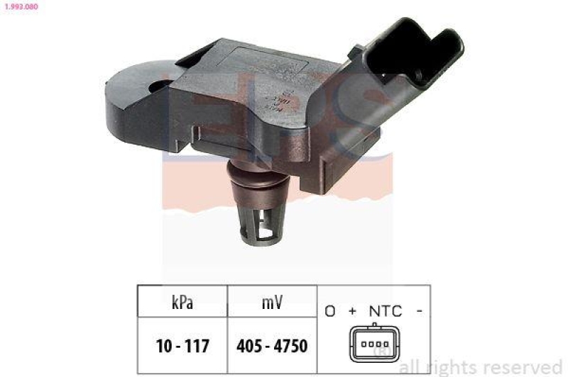 EPS Luftdrucksensor, Höhenanpassung Made in Italy - OE Equivalent