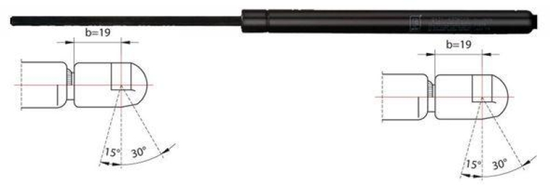 METZGER Gasfeder, Koffer-/Laderaum 2110255