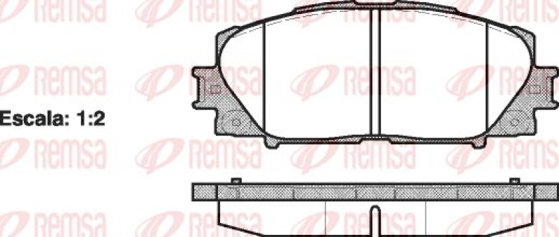 KAWE Brake Pad Set, disc brake