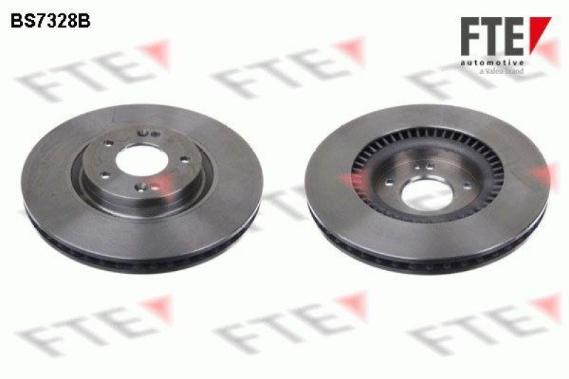 2x FTE Bremsscheibe COATED RANGE