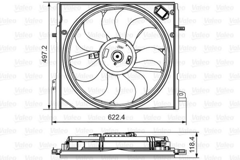 VALEO Fan, radiator