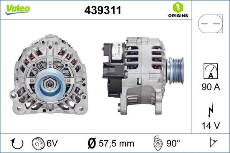 VALEO Generator VALEO ORIGINS NEW OE TECHNOLOGIE