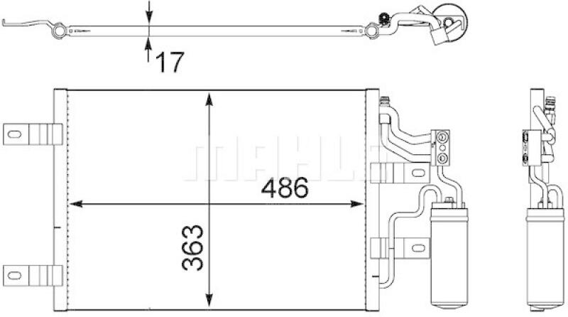 MAHLE Kondensator, Klimaanlage BEHR