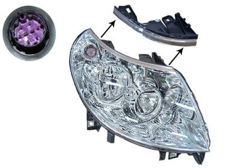 VAN WEZEL Headlight