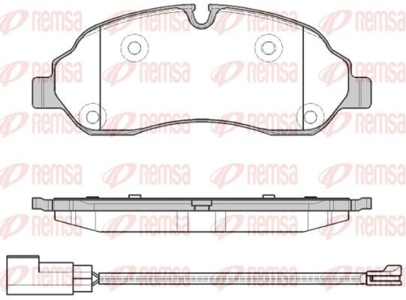 REMSA Brake Pad Set, disc brake