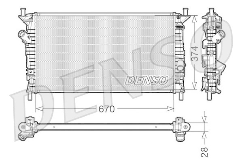 DENSO Kühler, Motorkühlung