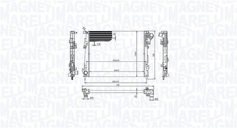 MAGNETI MARELLI K&uuml;hler, Motork&uuml;hlung 350213213600