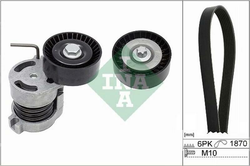 INA V-Ribbed Belt Set