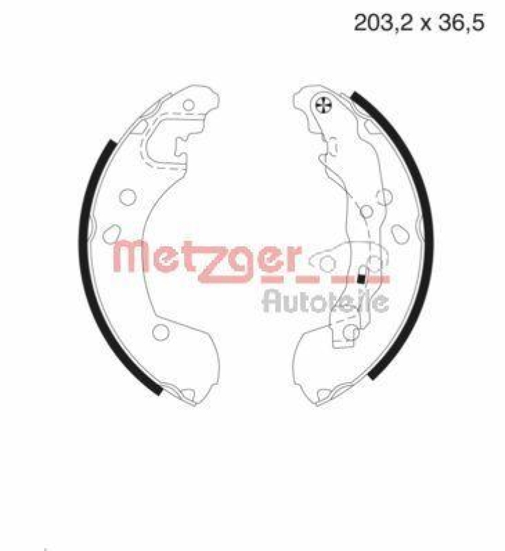 METZGER Brake Shoe Set