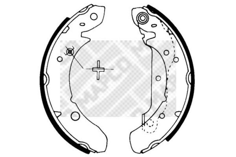 MAPCO Bremsbackensatz 8795