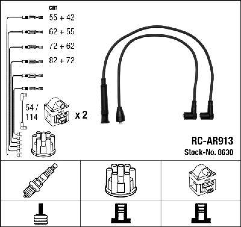 NGK Ignition Cable Kit