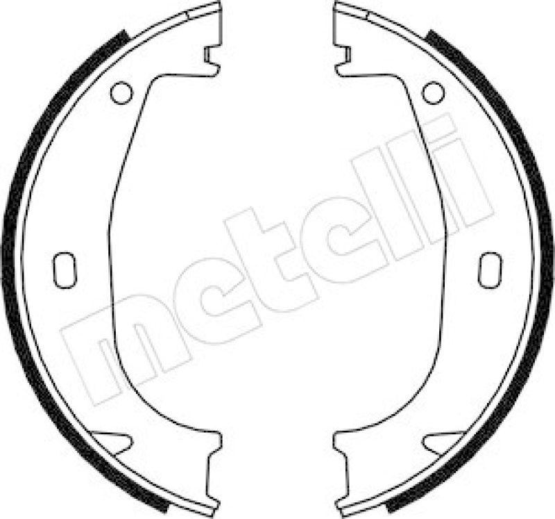 METELLI Brake Shoe Set, parking brake