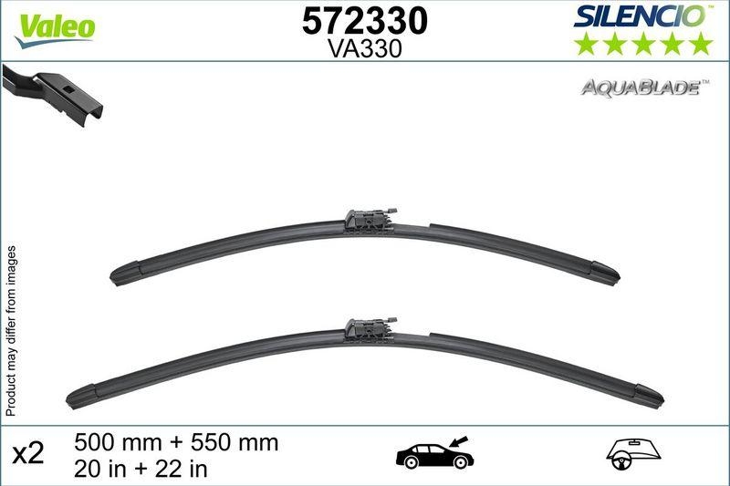 VALEO Wischblatt SILENCIO AQUABLADE SET 572330