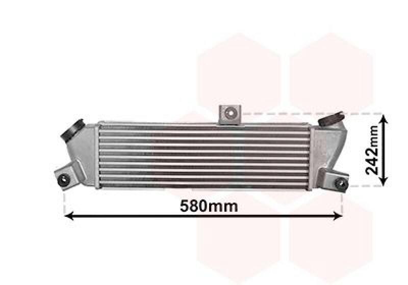 VAN WEZEL Intercooler, charger